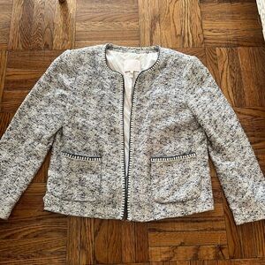 Size 14 Gray Rebecca Taylor Tweed Jacket